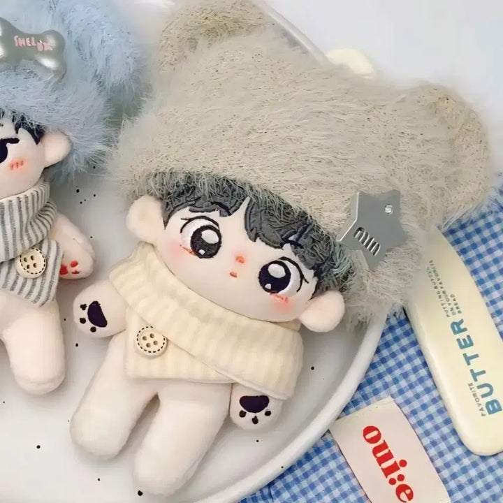 [BUNJANG] 10cm Doll Sweet Winter Warm Star Bear Outfit / 10cm 인형 옷 스위트 윈터 따뜻한 스타 베어