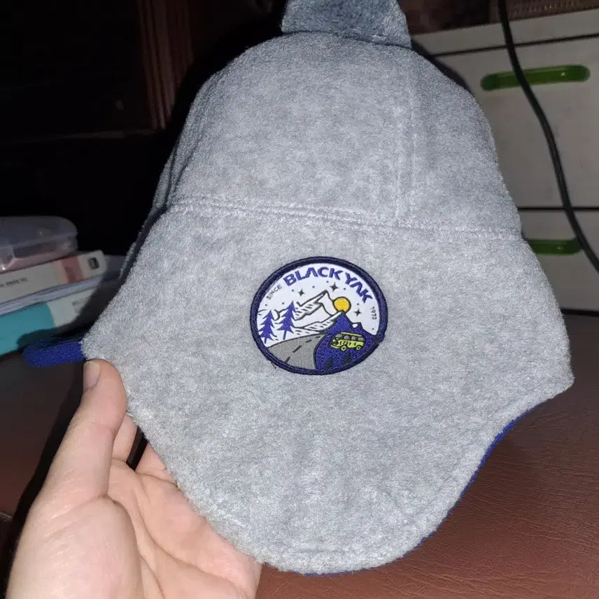 [BUNJANG] Blackyak Kids Gray Ear Flap Winter Hat / 블랙야크 키즈 귀달이 털 방한모자 그레이