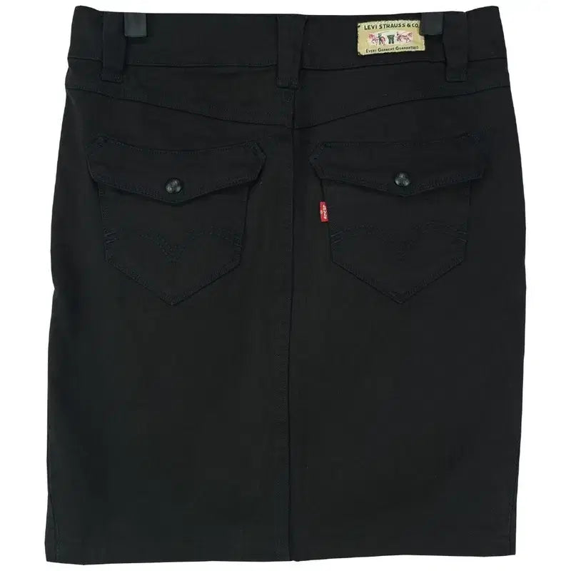 [BUNJANG] Levi's Low Rise Cotton Mini Skirt / 리바이스 로우라이즈 코튼 미니스커트 블랙 M18935