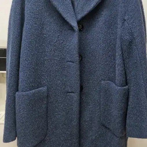 [BUNJANG] Max Mara Wool Coat / 정품 막스마라 블루 모직 코트