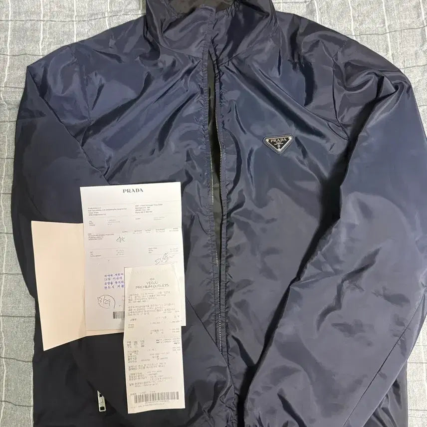 [BUNJANG] Prada Reversible Blouson Jacket / 프라다 리버시블 블루종 자켓50 초민트급 영수증포함 (신상) 케어환영