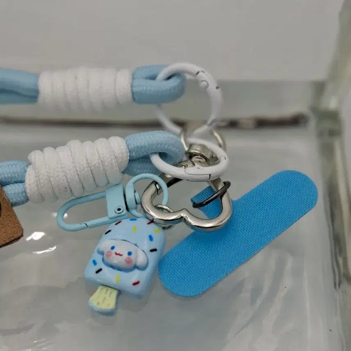 [BUNJANG] Sanrio Cinnamoroll Gold Keyring / 산리오 시나모롤 골드  키링 핸드폰 가방 금30mg함유