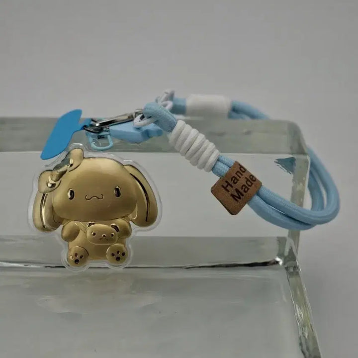 [BUNJANG] Sanrio Cinnamoroll Gold Keyring / 산리오 시나모롤 골드  키링 핸드폰 가방 금30mg함유