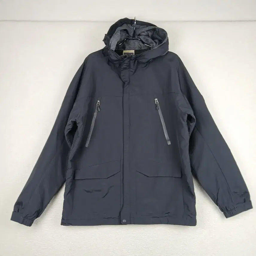 [SOLD OUT] HEAD 남성 블랙 후드 바람막이 점퍼(100)