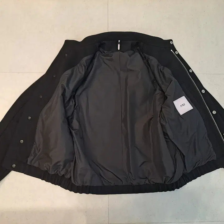 [BUNJANG] SIEG Black Pocket Wool Bomber Jacket / SIEG 블랙 포켓 모직 봄버 자켓