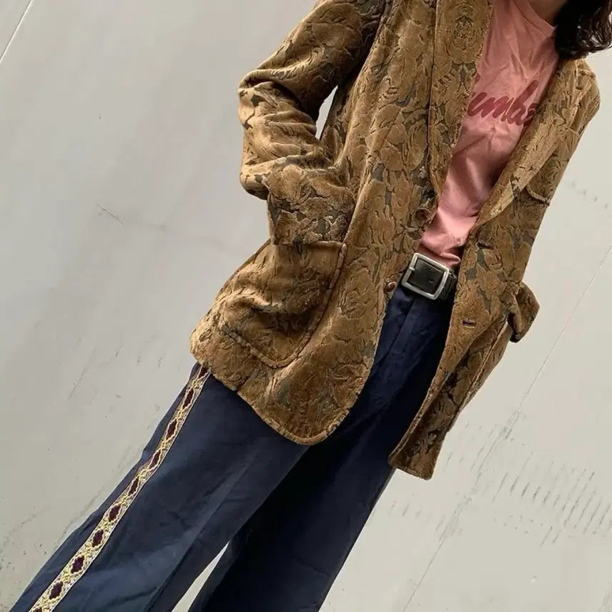 [BUNJANG] Number Nine AW02 George Harrison Velvet Jacket / 넘버나인 AW02 조지 해리슨 벨벳 자켓