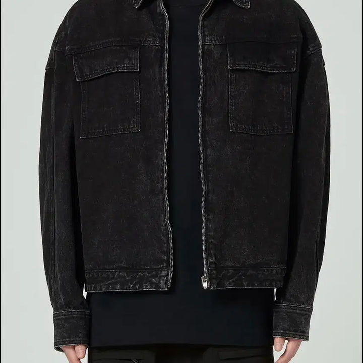 [BUNJANG] Junji Black Denim Jacket (Size 46) / 준지 흑청 데님 자켓 (46)