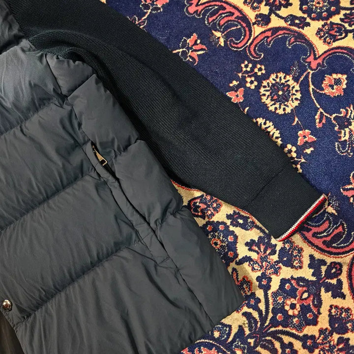 [BUNJANG] Tommy Hilfiger Goose Down Layered Padded Jumper / 타미힐피거 구스다운 니트 레이어드 패딩 점퍼