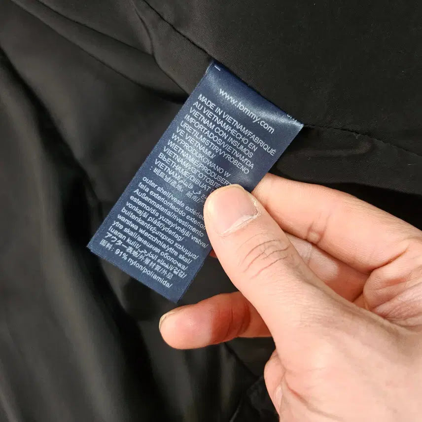 [BUNJANG] Tommy Hilfiger Goose Down Layered Padded Jumper / 타미힐피거 구스다운 니트 레이어드 패딩 점퍼