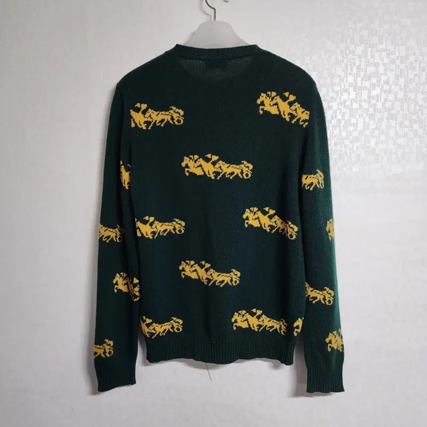 [BUNJANG] L Edition MR Wool Knit Green / [L] 에디션 엠알 / 말 패턴 울 니트 그린