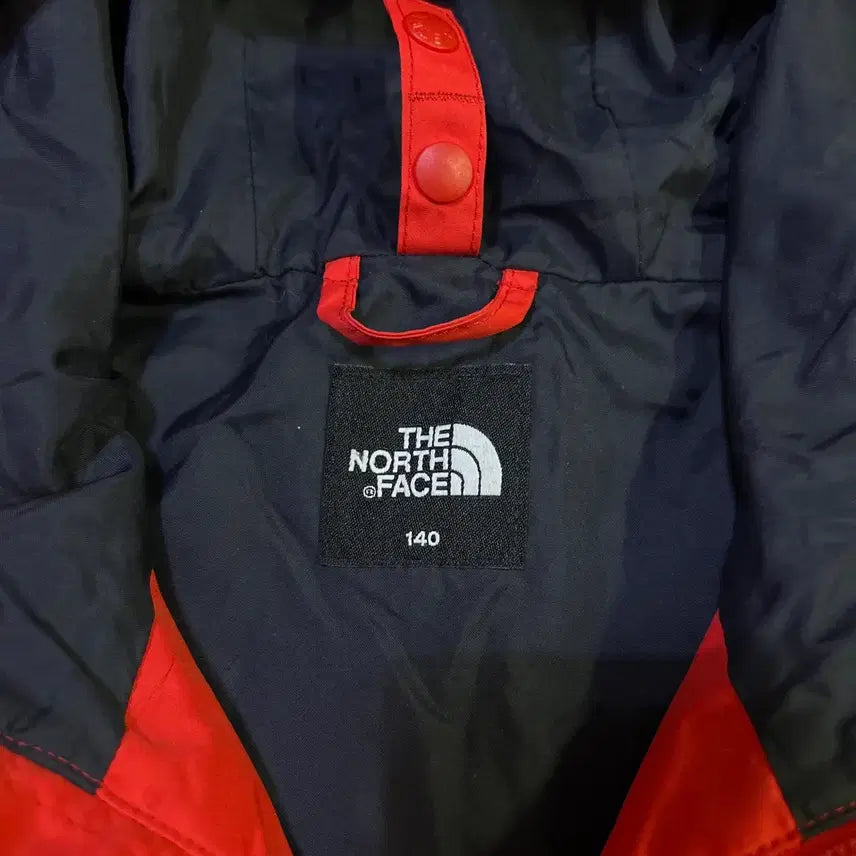 [BUNJANG] North Face Red Windbreaker Hooded Jacket / 노스페이스 빨간색 바람막이 후드 자켓