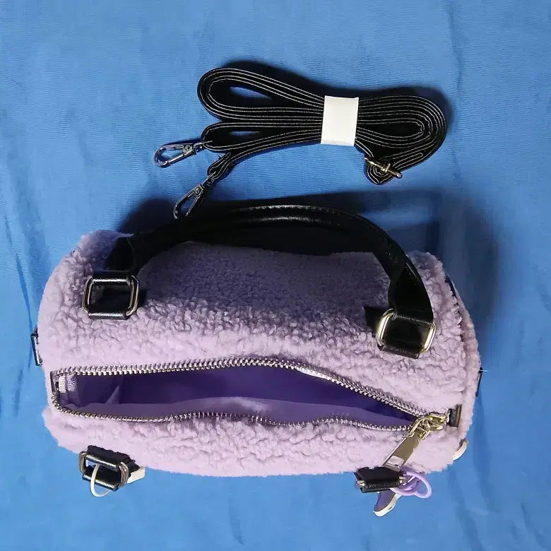 [BUNJANG] Sanrio Kuromi Puffy Bag / 산리오 쿠로미 뽀글이 가방