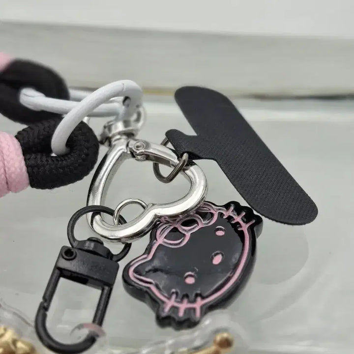 [BUNJANG] Sanrio Kuromi Gold Acrylic Keyring / 산리오 쿠로미 골드 아크릴 키링 금 20mg함유