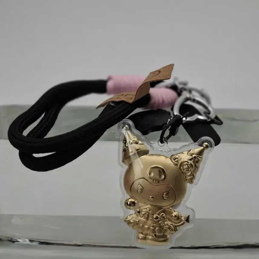 [BUNJANG] Sanrio Kuromi Gold Acrylic Keyring / 산리오 쿠로미 골드 아크릴 키링 금 20mg함유