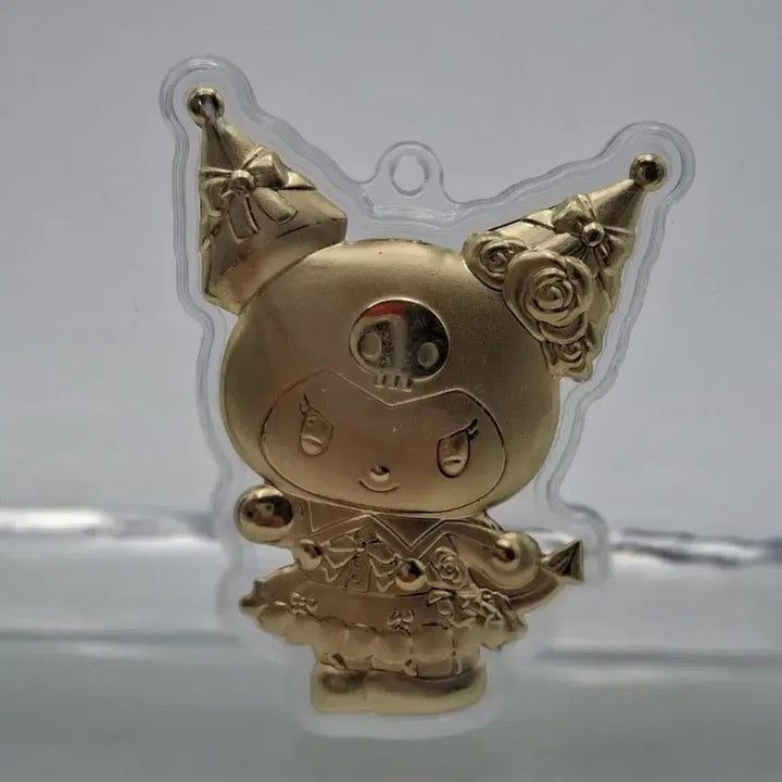 [BUNJANG] Sanrio Kuromi Gold Acrylic Keyring / 산리오 쿠로미 골드 아크릴 키링 금 20mg함유