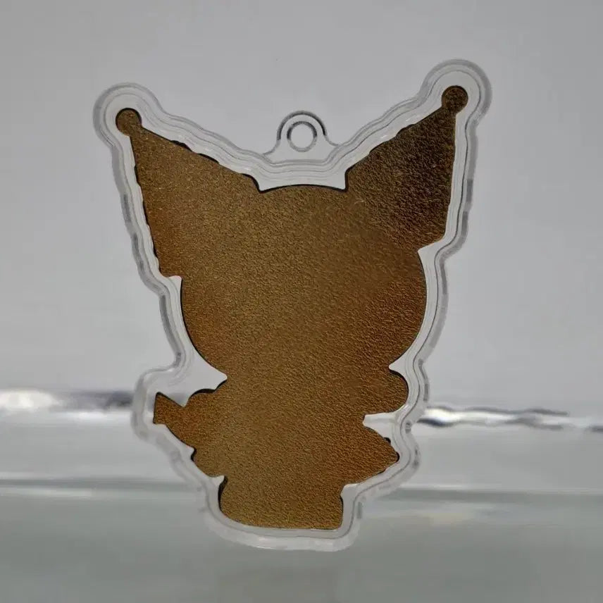 [BUNJANG] Sanrio Kuromi Gold Acrylic Keyring / 산리오 쿠로미 골드 아크릴 키링 금 20mg함유