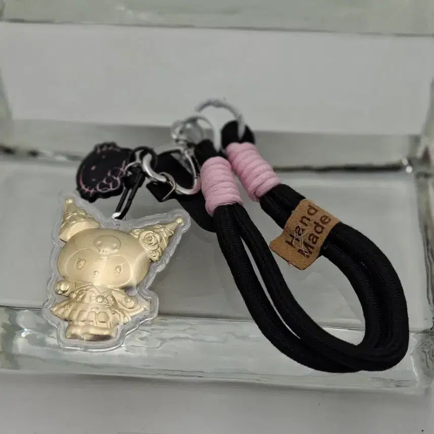 [BUNJANG] Sanrio Kuromi Gold Acrylic Keyring / 산리오 쿠로미 골드 아크릴 키링 금 20mg함유