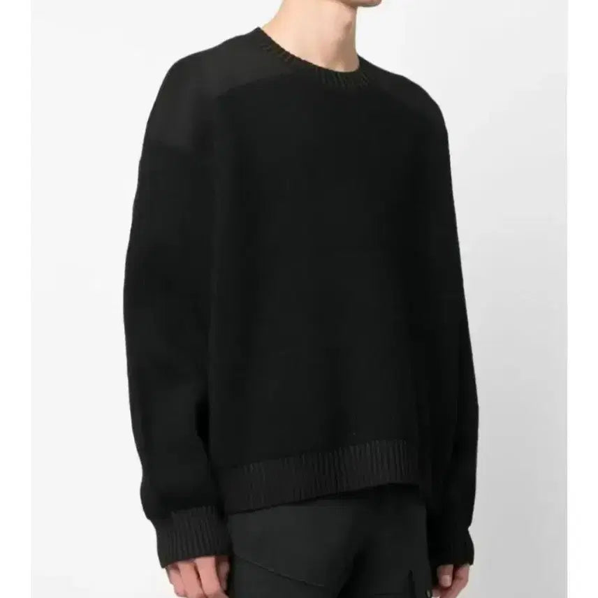 [BUNJANG] Y-3 Ribbed Knit Panel Sweater L / (정가995.000)Y-3골지니트 패널 스웨터 L (105.110)