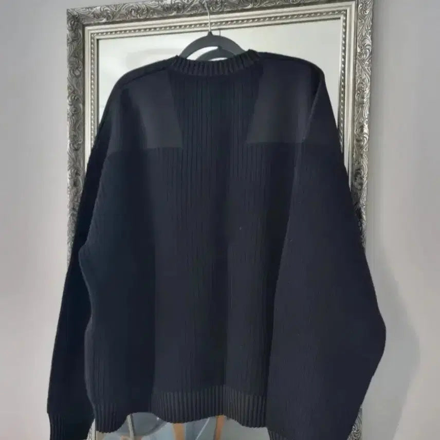 [BUNJANG] Y-3 Ribbed Knit Panel Sweater L / (정가995.000)Y-3골지니트 패널 스웨터 L (105.110)