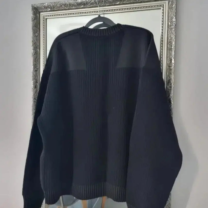 [BUNJANG] Y-3 Ribbed Knit Panel Sweater L / (정가995.000)Y-3골지니트 패널 스웨터 L (105.110)