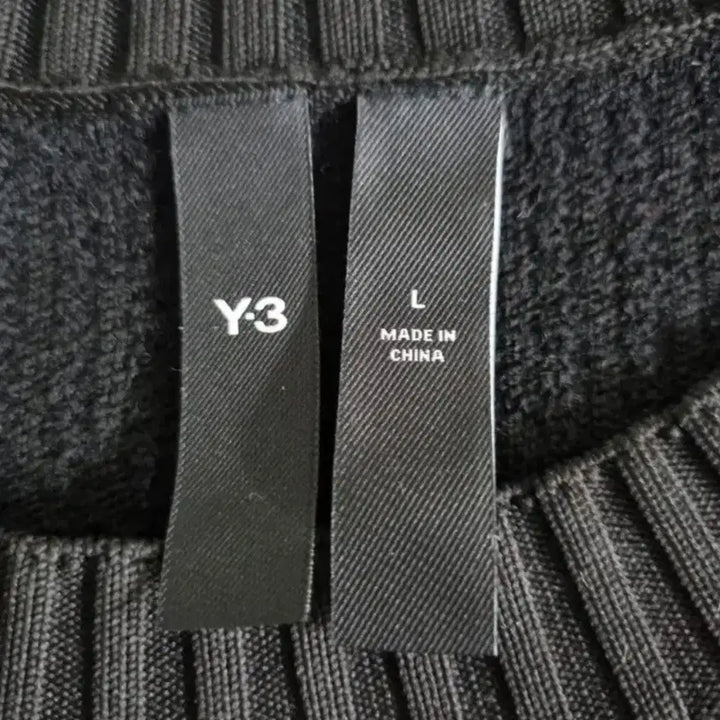 [BUNJANG] Y-3 Ribbed Knit Panel Sweater L / (정가995.000)Y-3골지니트 패널 스웨터 L (105.110)