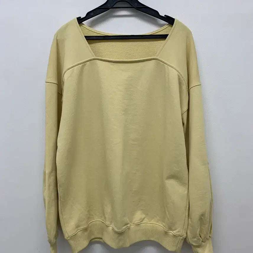 [BUNJANG] Freshlabel Square Neck Sweatshirt / [새상품/당일발송/택배비무료] 프레쉬라벨 스퀘어넥 맨투맨 면100