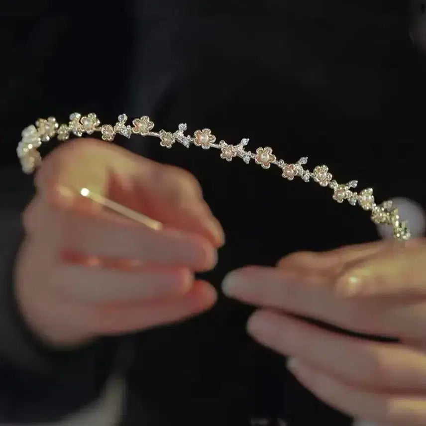 [BUNJANG] Flower Motif Hair Band / 플라워 모티브 헤어 밴드