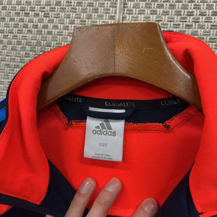 [BUNJANG] Adidas Embroidered Logo Track Top Jersey Jacket 95 / 아디다스 자수로고 스포티 트랙탑 져지 집업 95 A06471