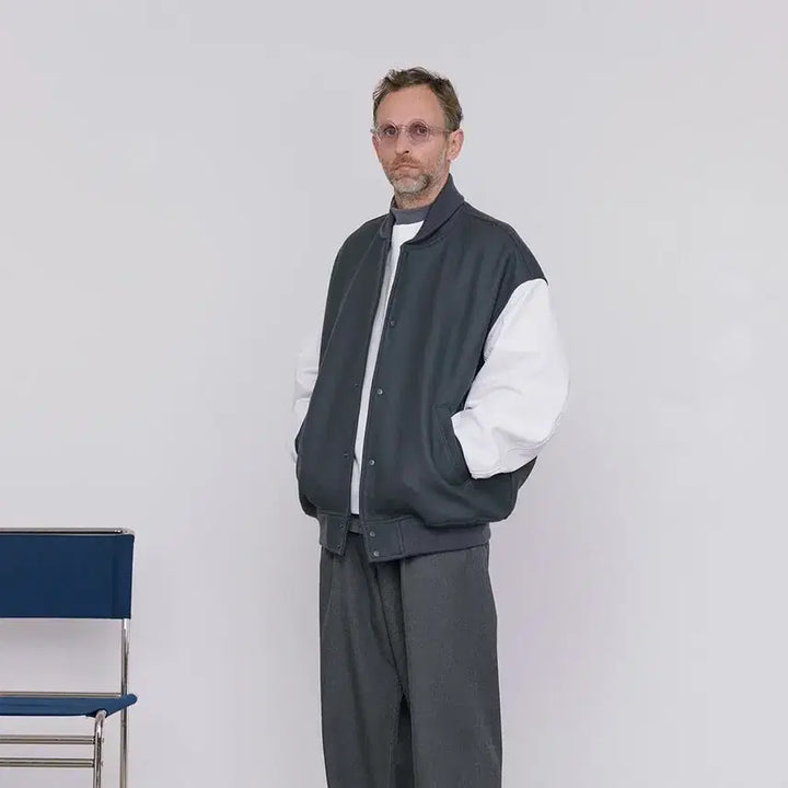 [BUNJANG] Graphpaper Stadium Jacket (Size 2) / 그라프페이퍼 스타디움 자켓 2사이즈