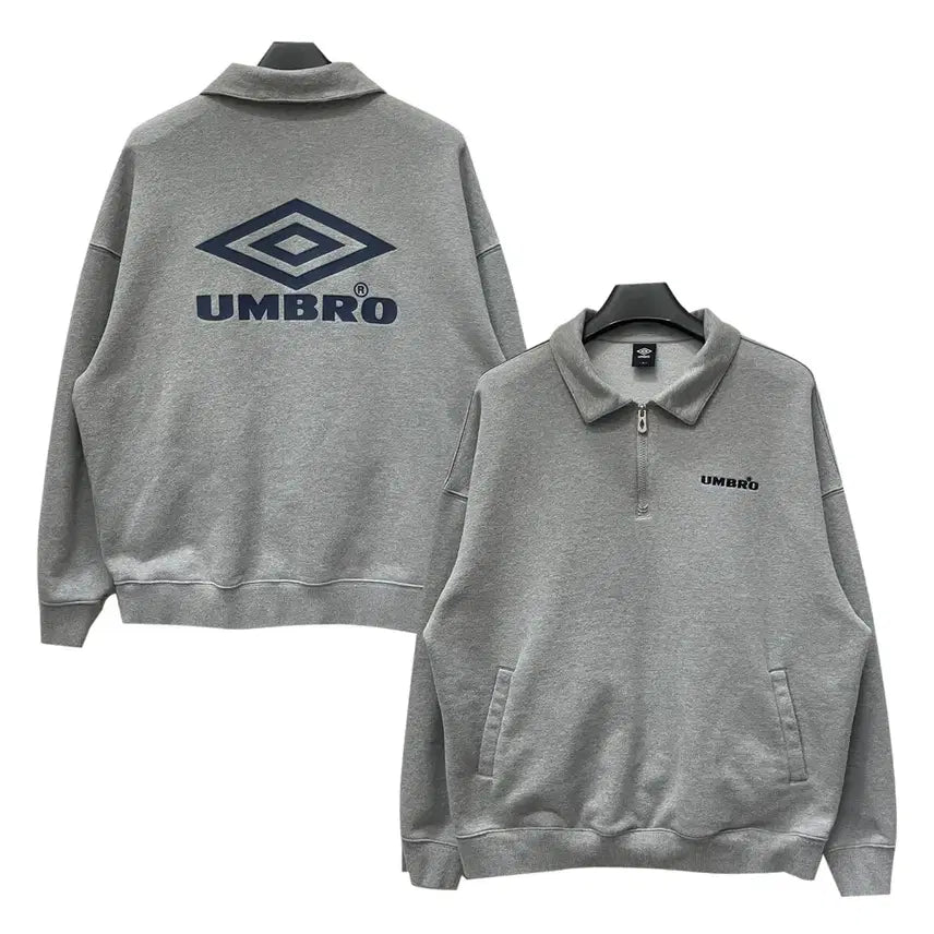 [BUNJANG] Umbro Essential Collar Half-Zip Sweatshirt 105 / 엄브로 에센셜 카라 하프집업 맨투맨 105