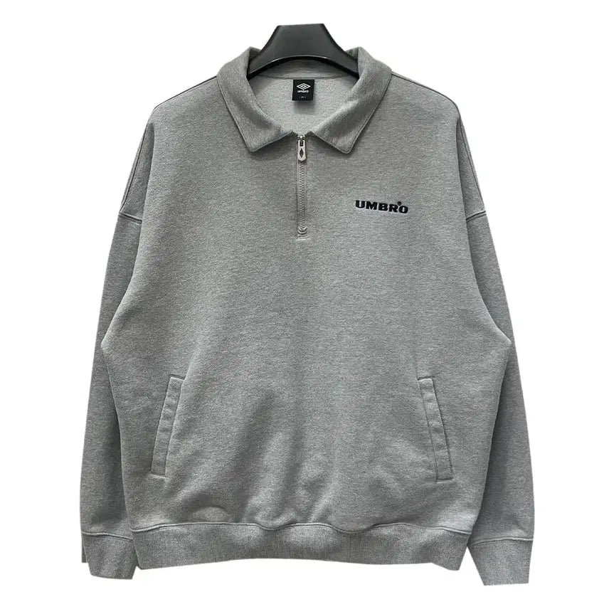 [BUNJANG] Umbro Essential Collar Half-Zip Sweatshirt 105 / 엄브로 에센셜 카라 하프집업 맨투맨 105