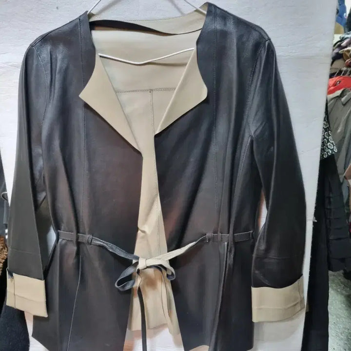 [BUNJANG] Lambskin Jacket / Change 양가죽 쟈켓