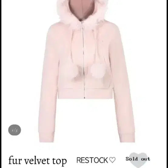 [BUNJANG] i-Dling Hoodie / 아이당 후드집업 퍼 벨벳