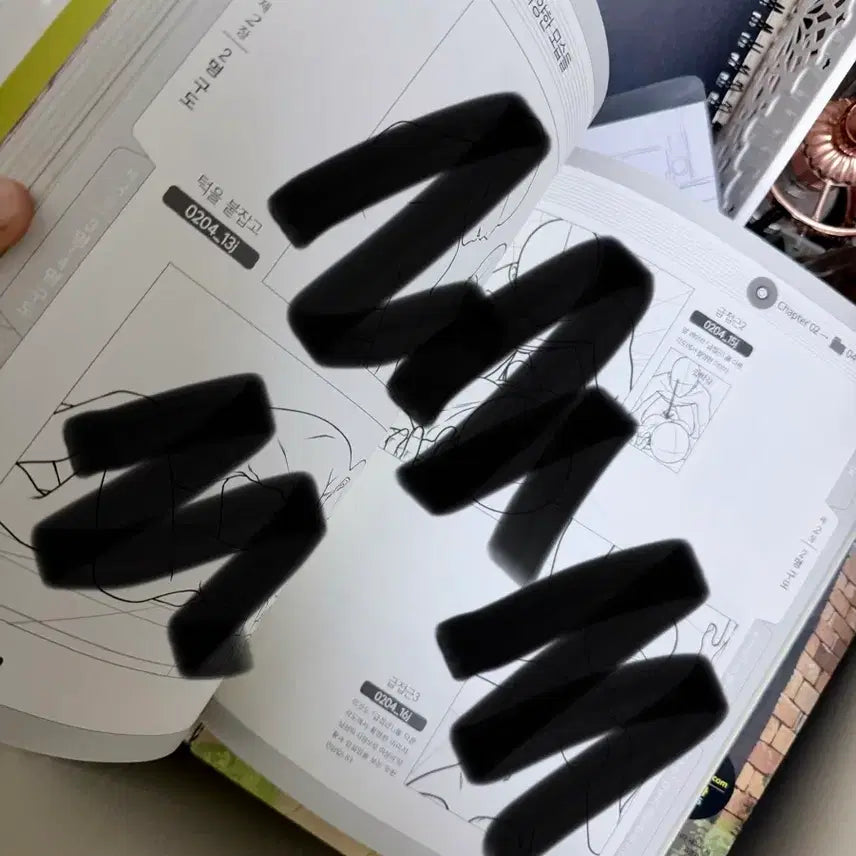 [BUNJANG] Art Anatomy Reference Book / 미술 애니 만화 컷 구도 작품집 해부학 공부 그림 일러스트 참고서