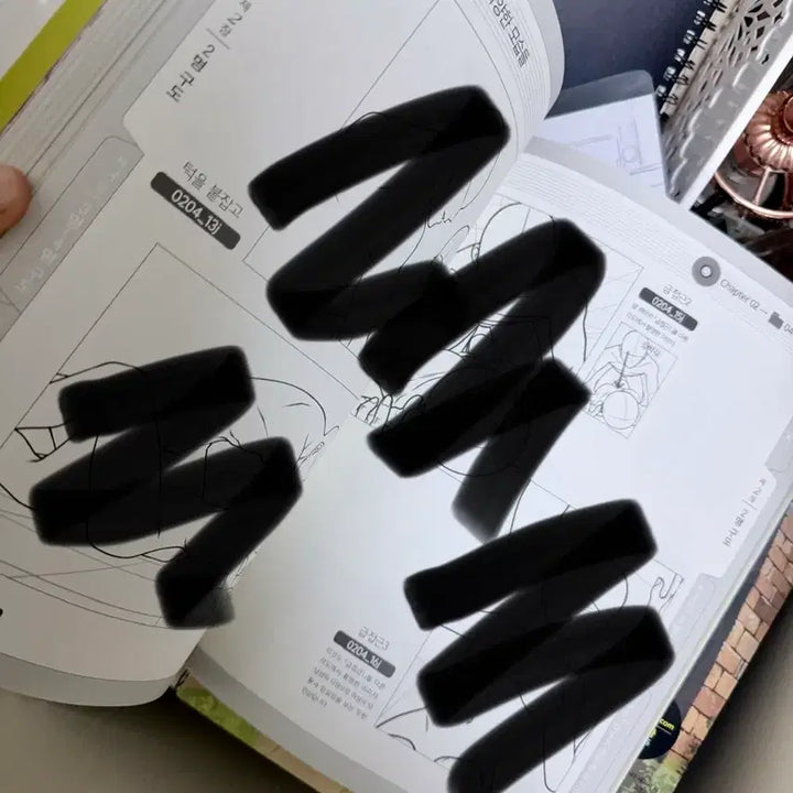 [BUNJANG] Art Anatomy Reference Book / 미술 애니 만화 컷 구도 작품집 해부학 공부 그림 일러스트 참고서