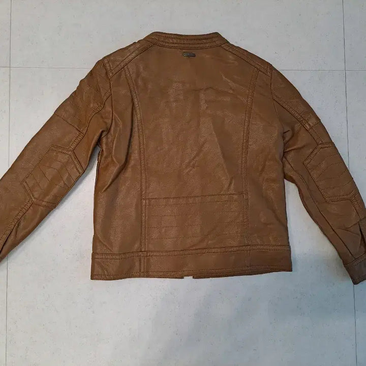 [BUNJANG] Commen Cer Brown Leather Jacket 120 / Co mmen cer 브라운 레더 자켓 120