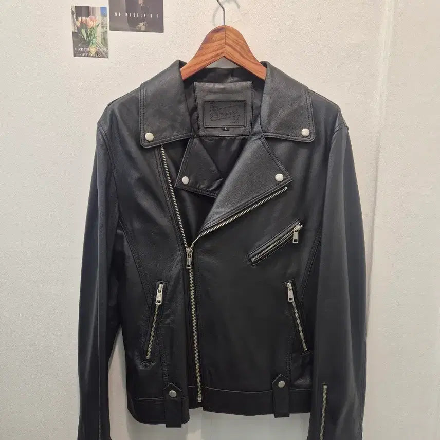 [BUNJANG] Placement Leather Rider Jacket - L / Placement의 양가죽 라이더 자켓  L