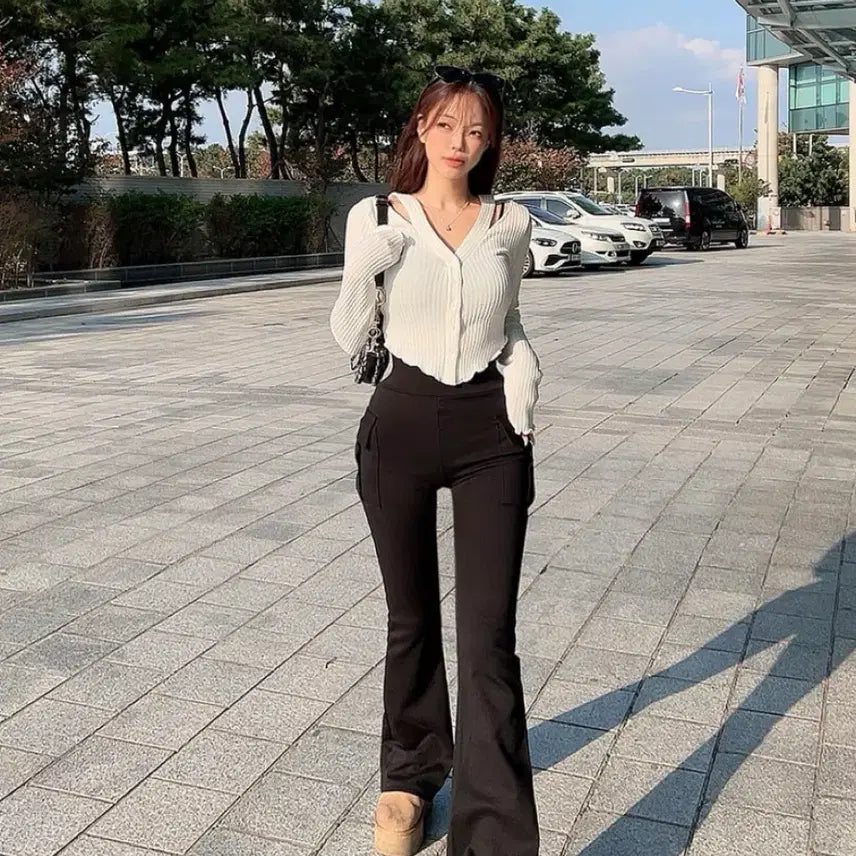 [BUNJANG] MADE Cargo Bootcut Pants with Fleece Lining / [MADE:자체제작]역대급 카고 부츠컷팬츠 [기모ver.]