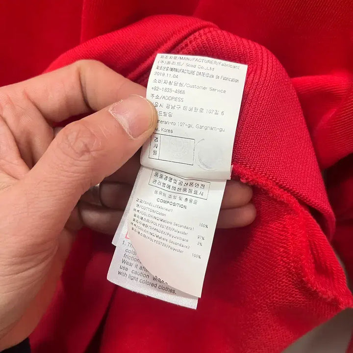 [BUNJANG] Solid Homme Side Zip Crewneck Sweatshirt / 솔리드옴므 사이드 지퍼 크루넥 맨투맨 100