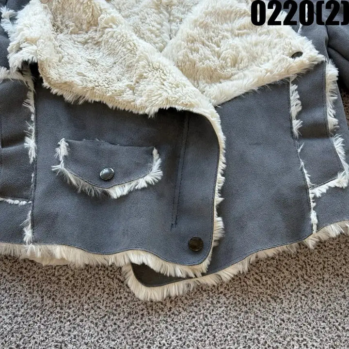 [BUNJANG] Other MAC Gray XS Jacket / anther MAC 무스탕 자켓 그레이 XS