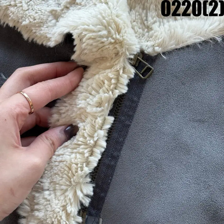 [BUNJANG] Other MAC Gray XS Jacket / anther MAC 무스탕 자켓 그레이 XS