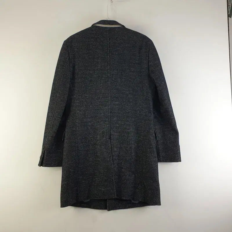 [BUNJANG] Zik Black Wool Long Coat M0249 / 지이크 남성100-175 모직 블랙 롱코트 M0249