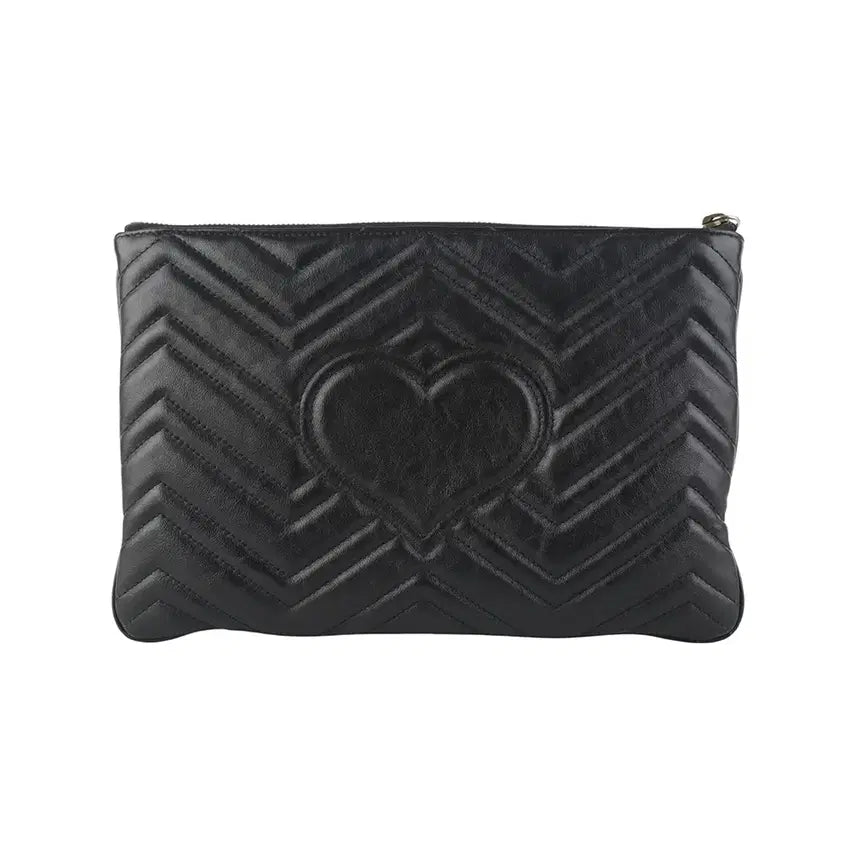 [SOLD OUT] 구찌 525541 GG 마몽 마틀라쎄 쉐브론 퀼팅 클러치백 36671Y