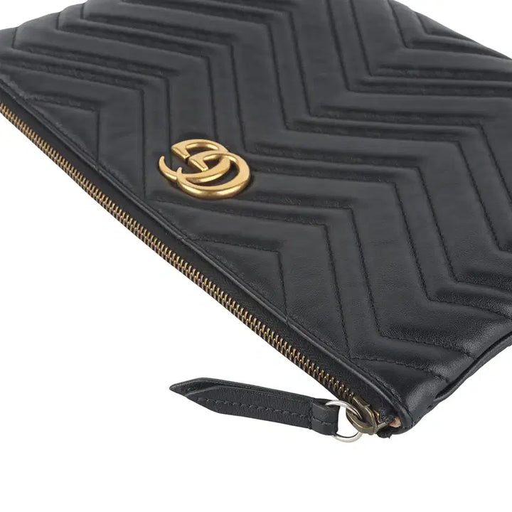 [SOLD OUT] 구찌 525541 GG 마몽 마틀라쎄 쉐브론 퀼팅 클러치백 36671Y