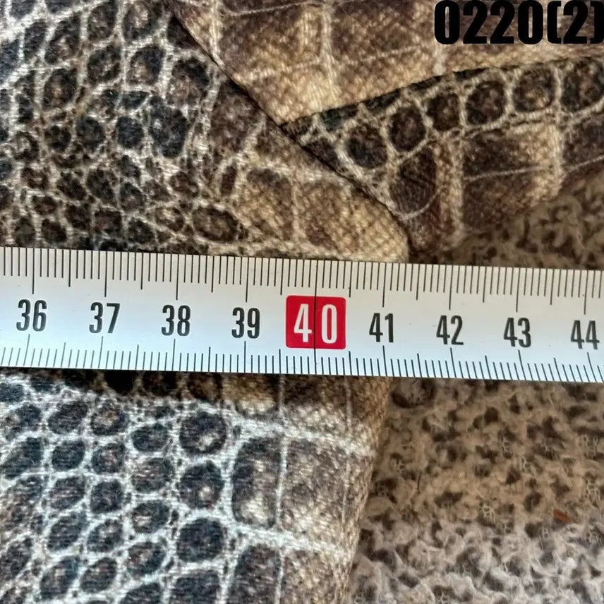 [BUNJANG] SI 뱀피 패턴 Long Coat / 씨 SI 뱀피 패턴 롱 코트 66