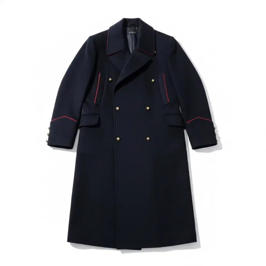 [BUNJANG] General Idea Military Piping Coat Navy M / 제너럴아이디어 밀리터리 파이핑 코트 네이비 M