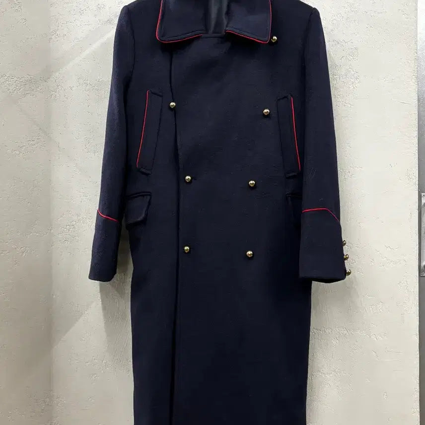 [BUNJANG] General Idea Military Piping Coat Navy M / 제너럴아이디어 밀리터리 파이핑 코트 네이비 M