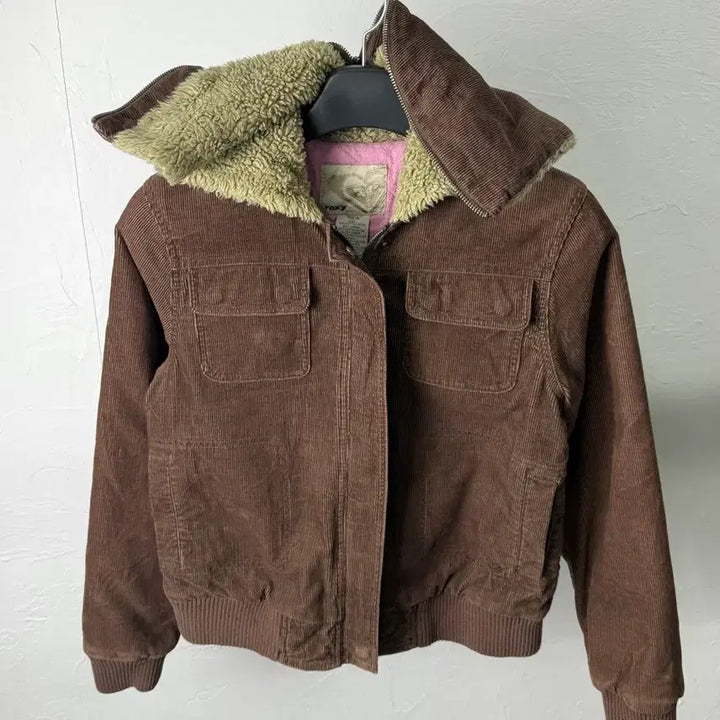 [BUNJANG] Roxy Corduroy Hooded Jacket / Roxy 코듀로이 후드 자켓