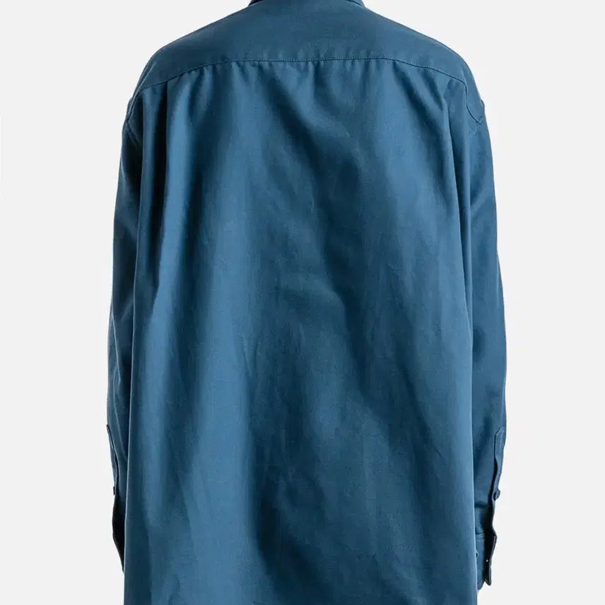 [BUNJANG] Raf Simons Logo Patch Oversized Denim Shirt / 라프시몬스 로고 패치 오버사이즈 데님 셔츠