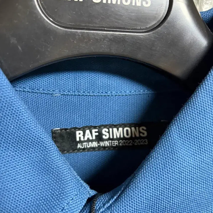 [BUNJANG] Raf Simons Logo Patch Oversized Denim Shirt / 라프시몬스 로고 패치 오버사이즈 데님 셔츠